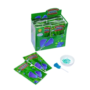 AN-BA Lizak stopa ze strzelającą oranżadką 10g/30