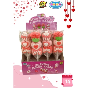 AN-BA Valentine Marshmallow Kabob 35g/24