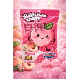 AN-BA Bubble Gum WHITE PEACH 50g/6