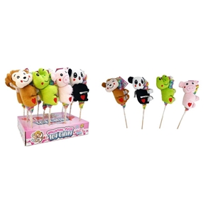 AN-BA Valentine Plush Toy Candy z lizakiem 50g/12