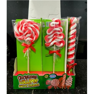 AN-BA Christmas Lollipop z kokardką 80g/24