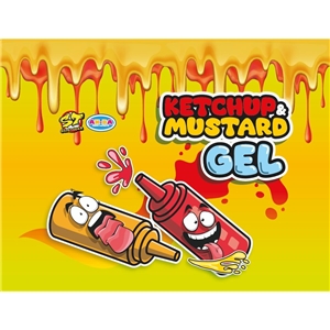 AN-BA Ketchup & Mustard Gel Candy 50g/12