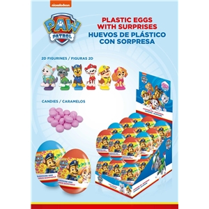 Paw Patrol Plastic Egg ( z figurką 2D) 10g/24