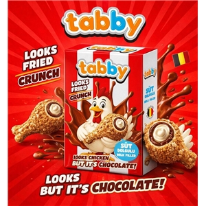 Tabby Crunchy Chocolate 50g/12