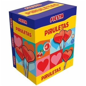 FIESTA Piruleta Cereza Serce (Wiśnia) 13g/80